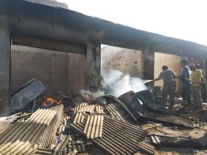 Kebakaran Di Pasar Dekondeng Desa Madulang, Kerugian Ditaksir Capai Ratusan Juta