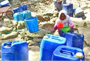 Dampak Kemarau Panjang, Debit Air Sumber PDAM Trunojoyo Sampang Susut 50 Persen.