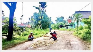 Dibiarkan Rusak Parah,  Warga Terpaksa Perbaiki Jalan Banyuates – Tambelangan Secara Swadaya