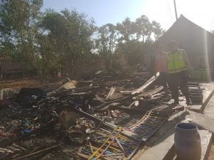 Ditinggal Tidur Di Mushola, Rumah Hosimah Ludes Dilalap Api