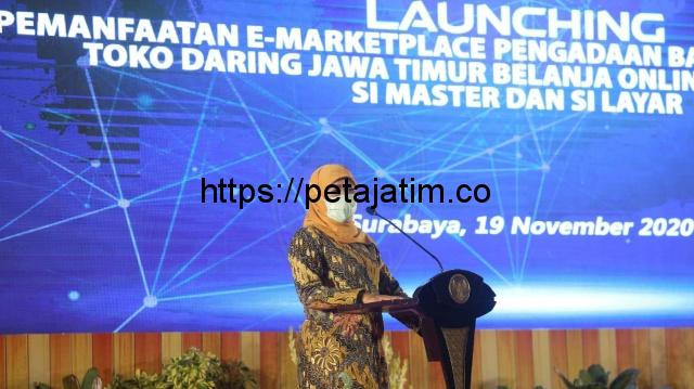 Wabup H Abdullah Hidayat Hadiri Launching E-Marketplace Jatim Bejo