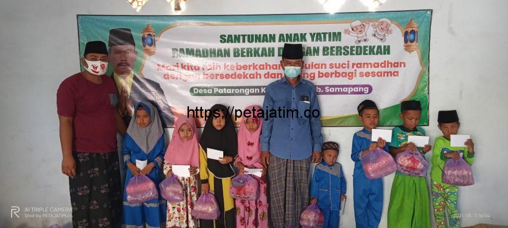 Kades Patarongan Ngalap Berkah di Bulan Ramadhan, Santuni Anak Yatim