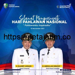 Ini Pesan Bupati dan Wabup Sampang di Momen Hari Pahlawan 2021