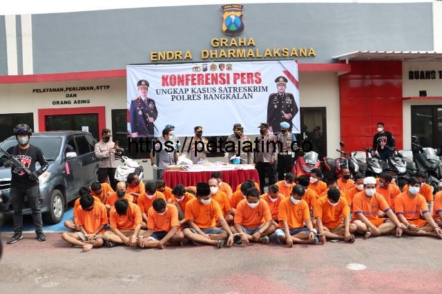 Sepanjang 2021 Satreskrim Polres Bangkalan Ungkap 646 Kasus Tindak Pidana