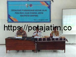 Dishub Sampang Sosialisasikan Program Pembangunan Median Jalan dan Pemasangan PJU