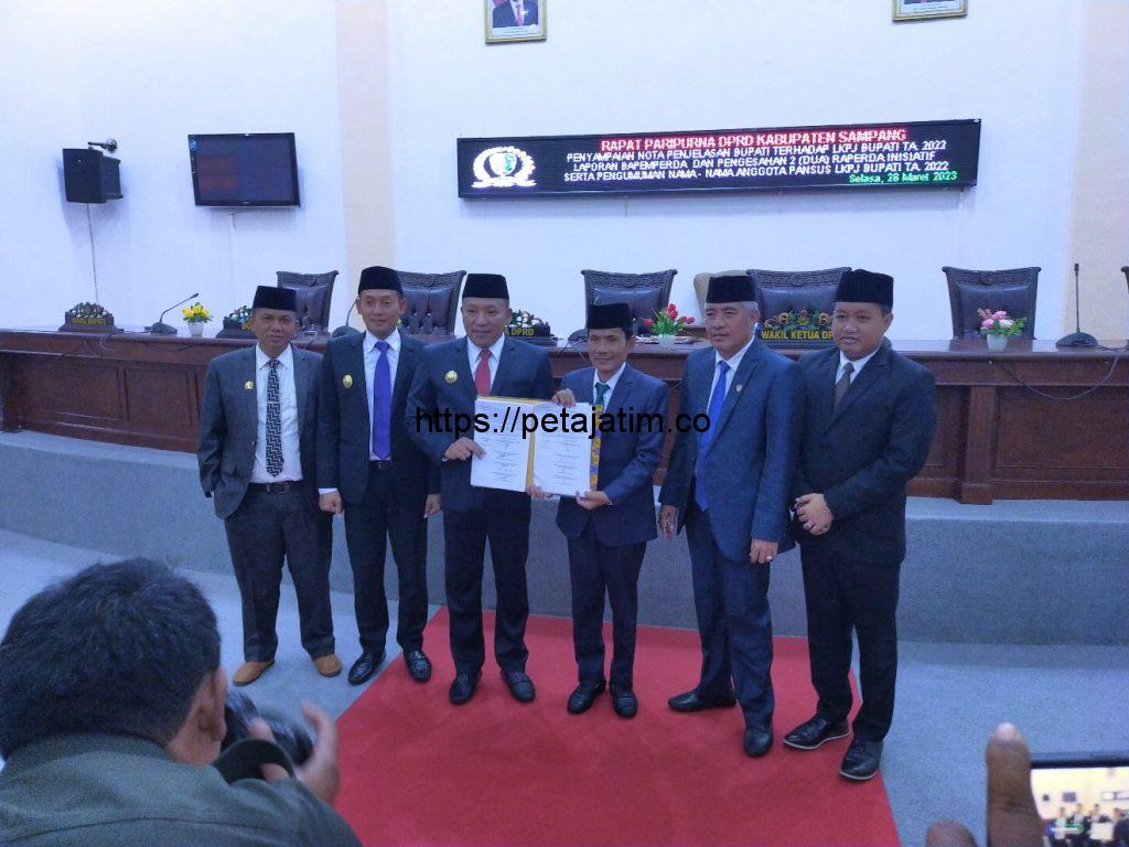 DPRD Sampang Terima Dokumen LKPj Bupati 2022