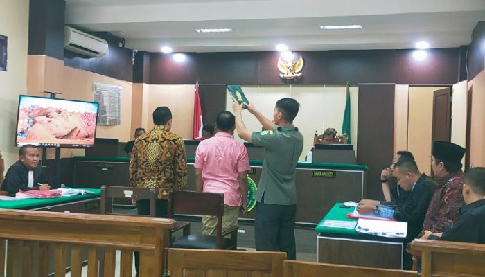 Sidang Lanjutan Terdakwa Pj Kades Ragung, Anggota Polisi dan Wartawan Jadi Saksi