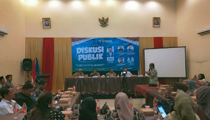 KNPI Gelar Diskusi Publik tentang Program UHC di Sampang