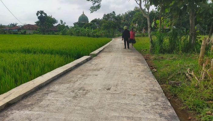 Habiskan Dana Rp 200 Juta, Proyek Jalan Beton Program BK di Sampang jadi Rasan-rasan Warga